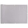 vidaXL Pantalla de privacidad de balc&oacute;n PVC gris 500x120 cm