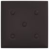 vidaXL Paneles de pared 12 pcs Negro 30 x 30 cm Cuero sint&eacute;tico