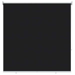 vidaXL Persiana enrollable exterior con protecci&oacute;n UV Negro Poli&eacute;ster