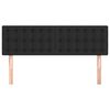 vidaXL Cabeceros 2 unidades cuero sint&eacute;tico negro 72x5x78/88 cm