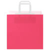 vidaXL Bolsas de papel con asas 50 uds rosa 26x17x25 cm