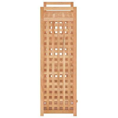 vidaXL Zapatero con cajón madera maciza nogal 70x27x81 cm