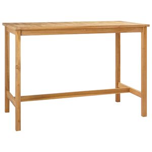 vidaXL Mesa de Bar Natural 150 x 75 x 105 cm Madera de teca maciza