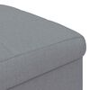 vidaXL Ottoman con Almacenamiento Gris Claro 40 x 40 x 45 cm tela