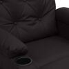 vidaXL Sillón de masaje de cuero sintético negro