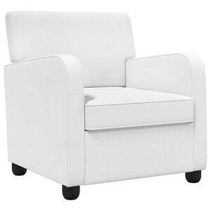 vidaXL Sill&oacute;n Blanco Tela