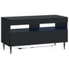 vidaXL Mueble de TV LED HAARLEM 81 x 35 x 43 cm Negro