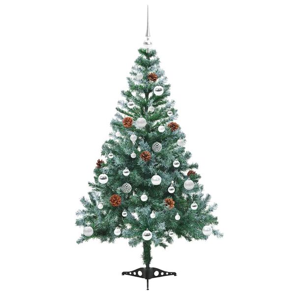 vidaXL &Aacute;rbol de Navidad artificial Verde 150 cm PVC y acero