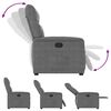vidaXL Sill&oacute;n reclinable tela de microfibra gris oscuro