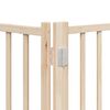 vidaXL Puerta para perros plegable 9 paneles madera de &aacute;lamo 450 cm