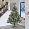 vidaXL &Aacute;rbol de Navidad artificial Verde 240 cm PVC, Pl&aacute;stico y Acero