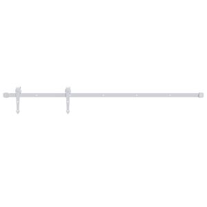 vidaXL Kit herrajes para puertas correderas de 200 cm de acero blanco