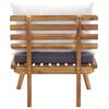vidaXL Set de muebles de jard&iacute;n 4 piezas con cojines madera de acacia