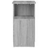vidaXL Mesa auxiliar madera contrachapada gris Sonoma 36x30x56 cm