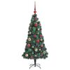 vidaXL &Aacute;rbol de Navidad Artificial Preiluminado con Conjunto de Bolas