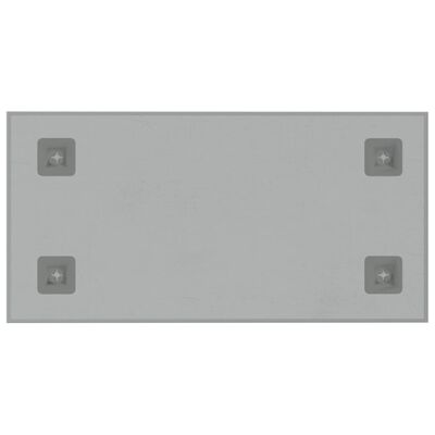 vidaXL Pizarra magnética de pared vidrio templado blanco 40x20 cm