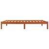 vidaXL Estructura de cama sin colchón madera maciza marrón 75x190 cm