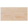 vidaXL Tablero de mesa rectangular 2 uds madera de pino 80x40x1,7 cm
