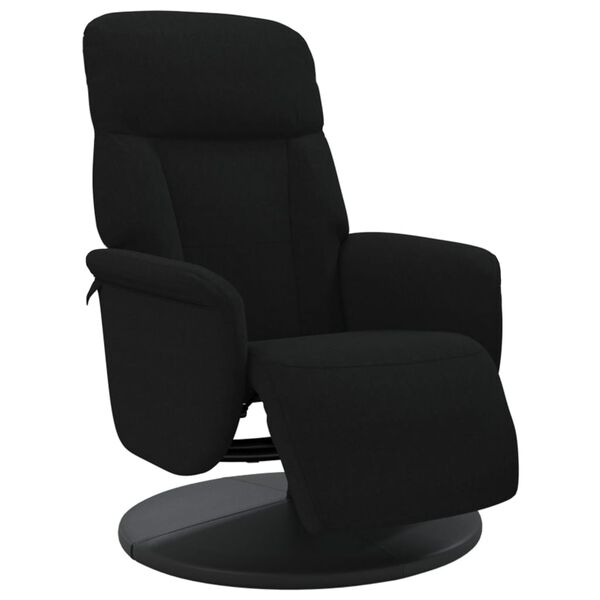 vidaXL Sillón reclinable con reposapiés terciopelo negro