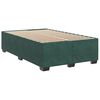 vidaXL Cama box spring con colch&oacute;n terciopelo verde oscuro 120x190 cm