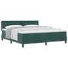 vidaXL Cama tipo Box Spring Verde oscuro 180 x 200 cm Terciopelo