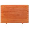 vidaXL Jardinera madera maciza de pino marr&oacute;n cera 110x40x72,5 cm