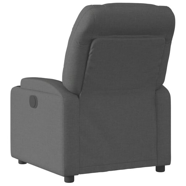 vidaXL Sill&oacute;n reclinable el&eacute;ctrico de tela negro