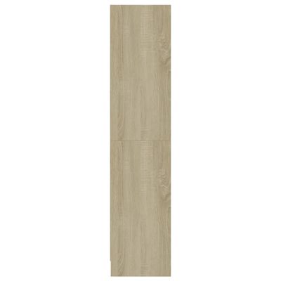vidaXL Estantería de 3 niveles madera contrachapada Sonoma 60x24x109cm