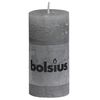 Bolsius Velas r&uacute;sticas 8 unidades gris claro 100x50 mm