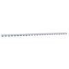 vidaXL Riel de cortina acero inoxidable plateado 1 m