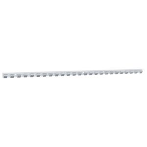 vidaXL Riel de cortina acero inoxidable plateado 1 m