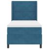 vidaXL Cama tipo Box Spring con colch&oacute;n Azul 100 x 200 cm Terciopelo
