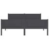 vidaXL Estructura de cama sin colchón madera de pino gris 120x200 cm