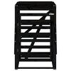 vidaXL Cobertizo para cubos de basura madera pino negro 84x90x128,5 cm