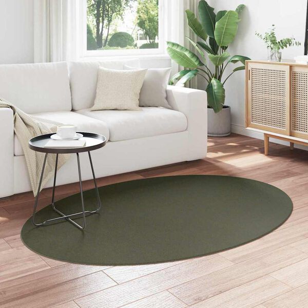 vidaXL Alfombra HUARTE Verde bosque 170 x 120 cm 100% Poli&eacute;ster