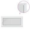 vidaXL Color interno de ventana de s&oacute;tano blanco RISOR 120 x 55 cm