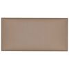 vidaXL Cabecero de Pared 12 pcs Capuchino 30 x 15 cm tela