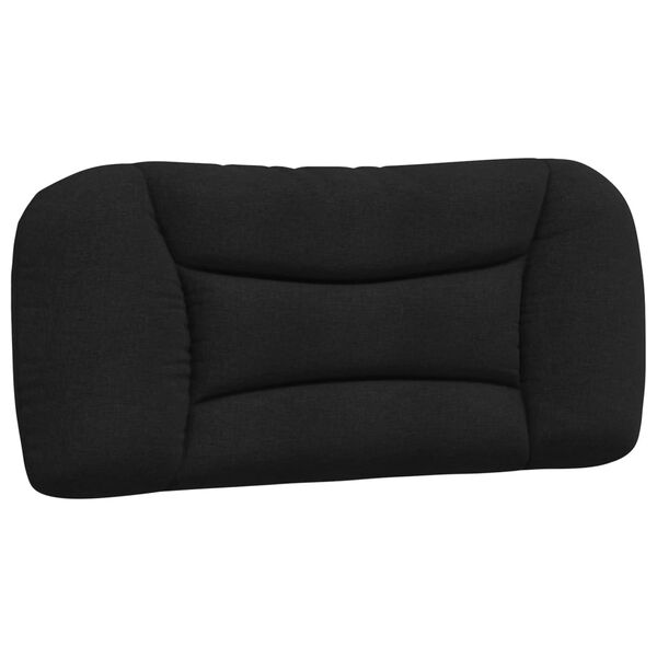 vidaXL Cabecero de cama acolchado Hvar tela negro 90 cm