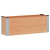 vidaXL Arriate elevado Marr&oacute;n 100 x 30 x 36 cm WPC y Aluminio
