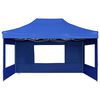 vidaXL Carpa plegable profesional con paredes aluminio azul 4,5x3 m