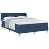 vidaXL Cama tipo Box Spring con cabecera Azul 160 x 200 cm tela