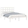 vidaXL Estructura de cama de madera maciza de pino blanca 160x200 cm