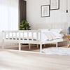 vidaXL Estructura cama de madera maciza blanca super king 180x200 cm