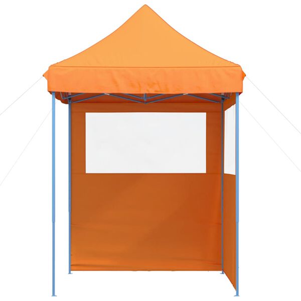 vidaXL Tienda de fiesta plegable Pop-Up 2 paredes laterales naranja