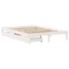 vidaXL Estructura de cama con cajones madera de pino blanca 135x190 cm