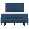vidaXL Cama tipo Box Spring con colch&oacute;n Azul 140 x 190 cm tela