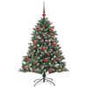 vidaXL &Aacute;rbol de Navidad artificial Verde 150 cm PVC, Pl&aacute;stico y Acero