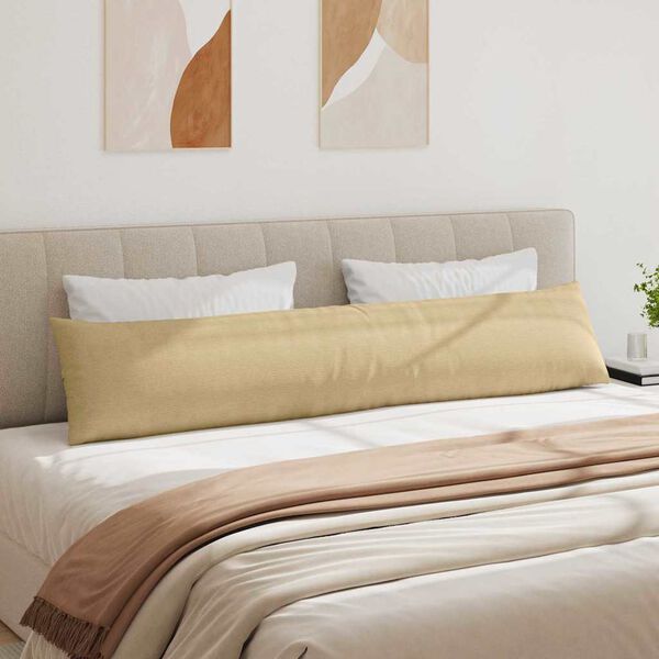 vidaXL Cojines de sofá 2 pcs Verde grisáceo 200 x 40 cm Tela de pana