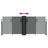 vidaXL Toldo lateral retráctil gris antracita 100x1000 cm