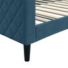 vidaXL Sof&aacute; cama sin colch&oacute;n terciopelo azul 100x200 cm